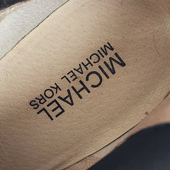 Michael Kors Black Leather Heeled Ankle Boots Size 9 - Picture 8 of 9